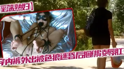 淫蕩熟婦不穿內褲外出被色狼迷昏後捆綁凌辱肛交 全集 封面